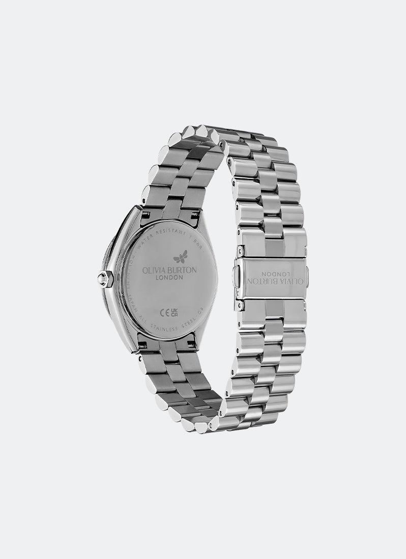 Bejewelled Mellow Rose & Silver Bracelet Watch 34mm - 24000134