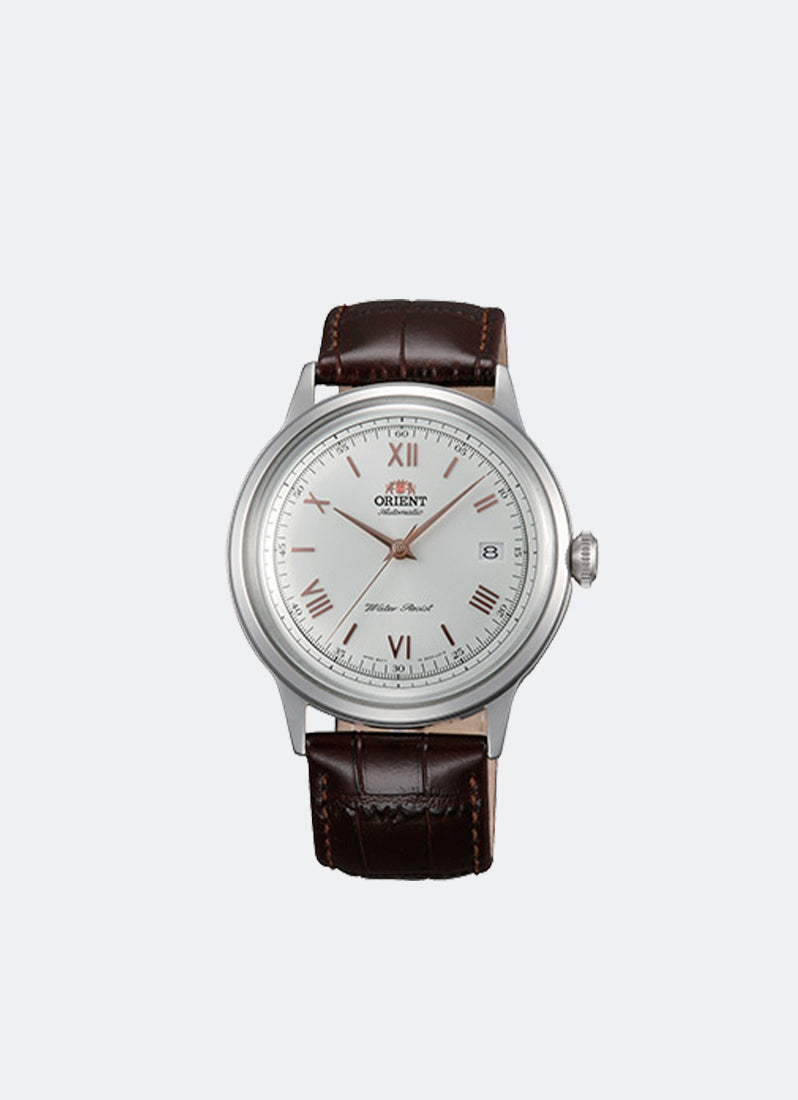 Bambino gen 2 Automatic 40.5mm Date Silver White Dial Leather Brown - FAC00008W