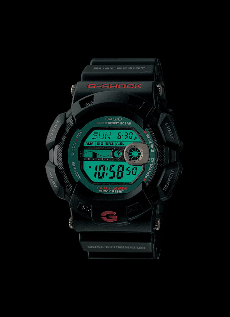 G-Shock Digital  Dial Black Resin Strap 51 mm Men G-9100-1DR