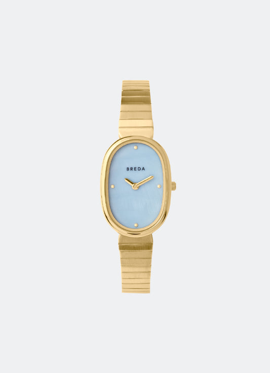 Breda Jane Sky Mother of Pearl Dial Gold Metal Bracelet 23mm - 1741C