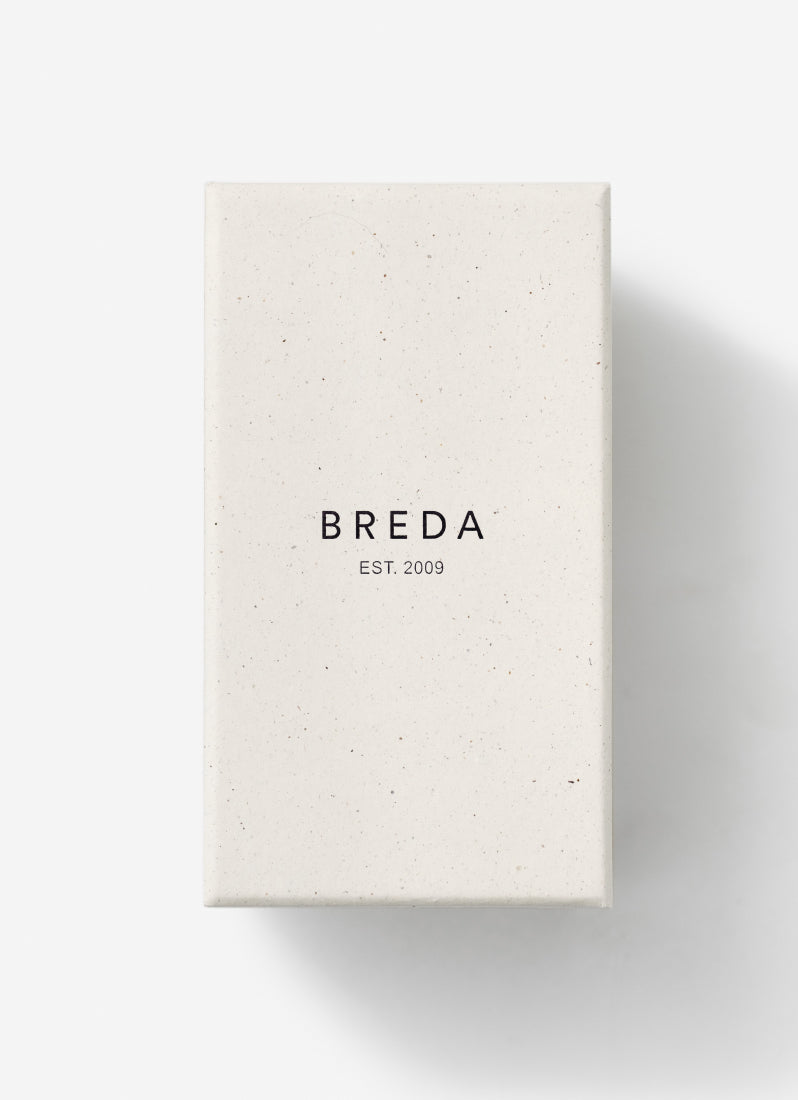 Breda Groove Ivory Dial Silver Metal Bracelet 16mm - 1749D
