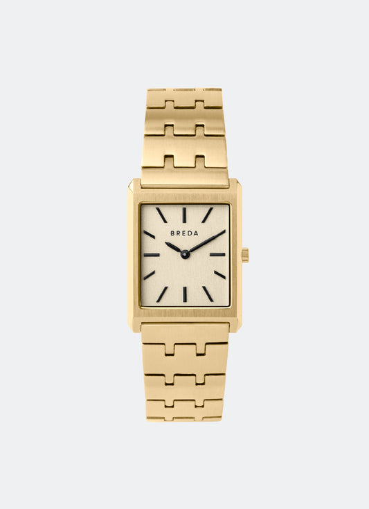 Breda Virgil Champagne Dial Gold Metal Bracelet 26mm - 1740B