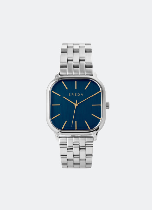 Breda Visser Metal Marine Dial Silver Metal Bracelet 35mm - 1737B