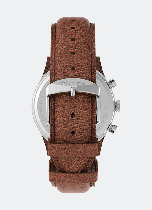 Waterbury Traditional Chronograph 42mm  Leather Strap Watch - TW2U90700