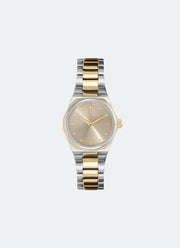 Jam Tangan Olivia Burton Sport Luxe Mini Hexa Neo Gold & Two Tone Bracelet 28mm Front