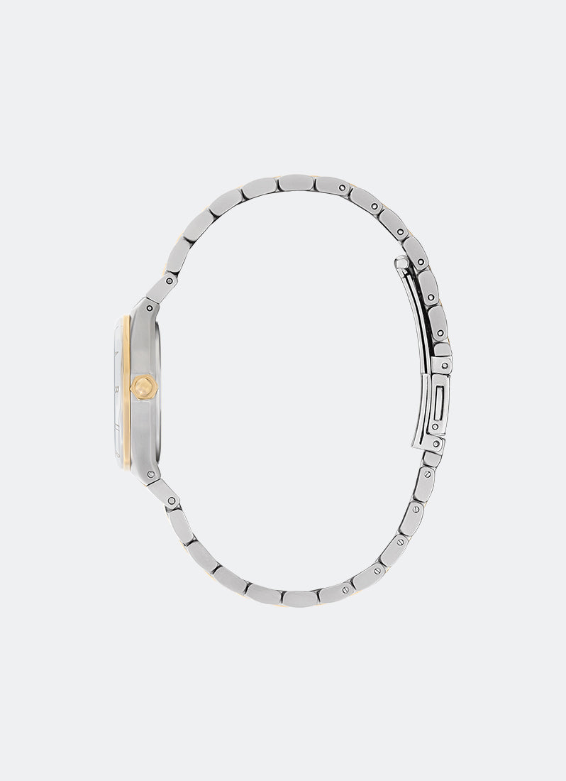 Jam Tangan Olivia Burton Sport Luxe Mini Hexa Neo Gold & Two Tone Bracelet 28mm Side