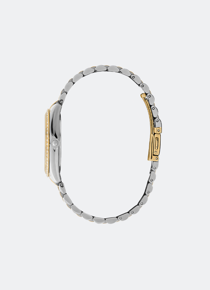 Bejewelled Forest Green & Two Tone Bracelet Watch 34mm - 24000137