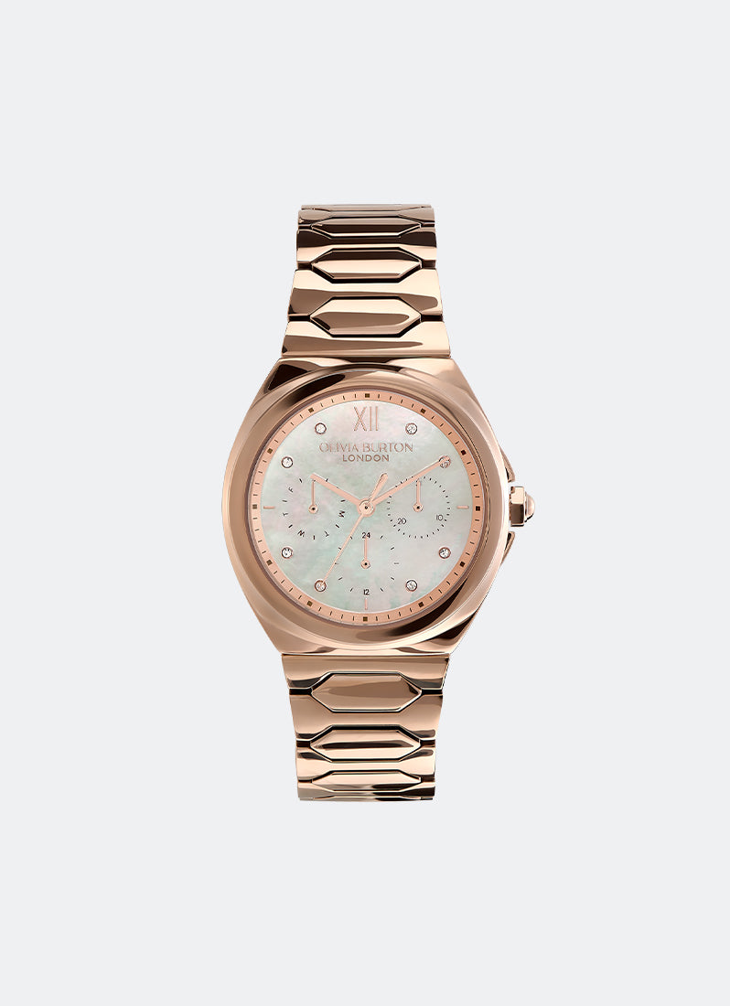 Lustre Multi- Function White & Rose Gold Bracelet Watch 36mm - 24000151