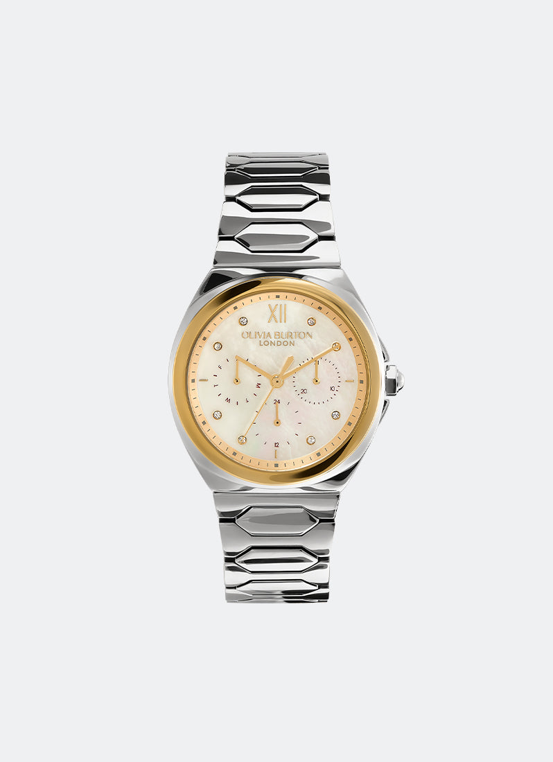 Lustre Multi-Function White/Gold & Two Tone Bracelet Watch 36mm - 24000152