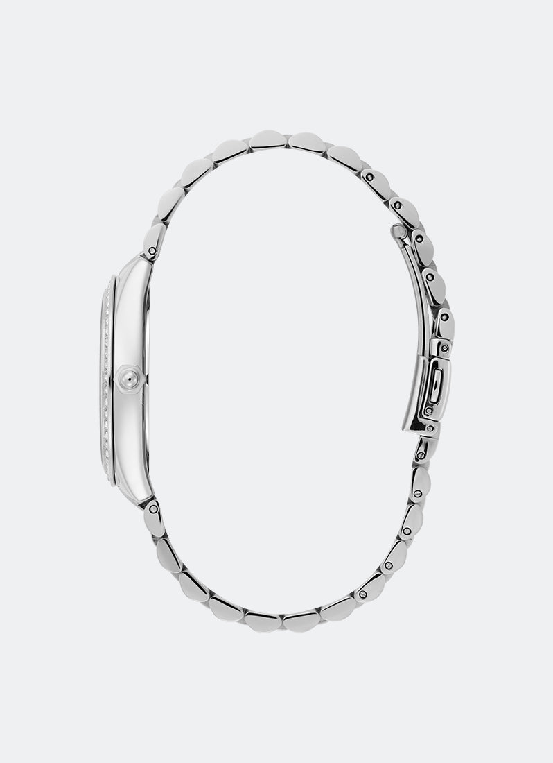 Bejewelled Trench Coat & Silver Bracelet 34mm 24000271