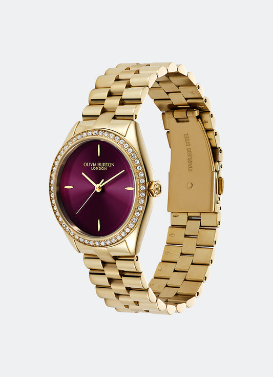 Bejewelled Cherry Lacquer & Rose Gold Bracelet 34mm 24000272