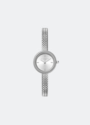 Olivia Burton Finery Silver Mesh 20mm Front