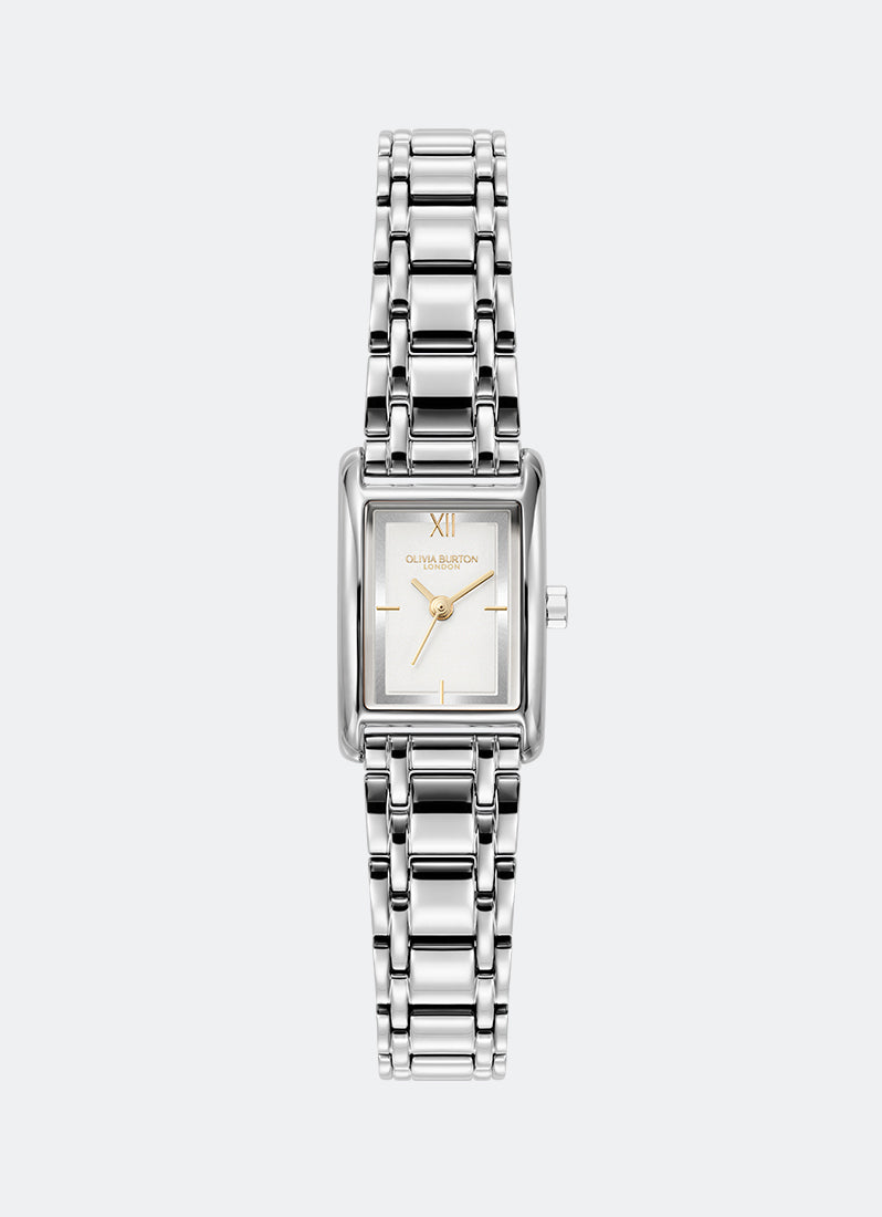 Olivia Burton Mini Grove White & Silver Bracelet 16mm Front