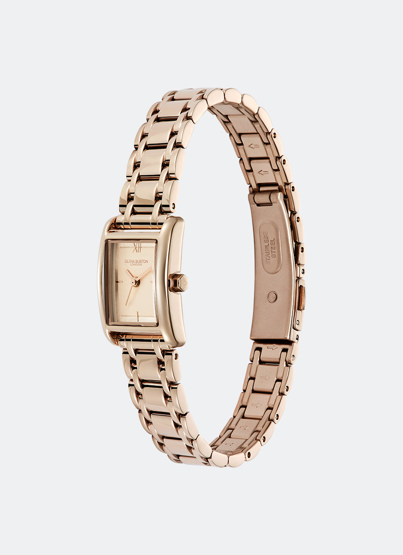 Olivia Burton Mini Grove Rose Gold Bracelet 16mm Front