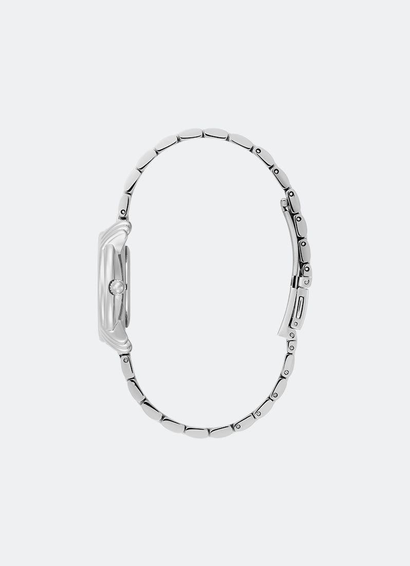 Art Deco 2.0 Ivory Faux MOP & Silver Bracelet 30mm 24000293