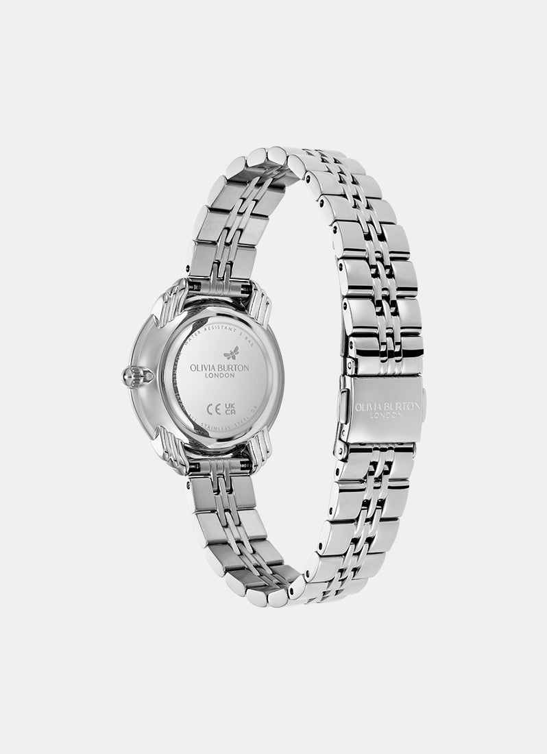 Olivia Burton Art Deco 2.0 Ivory & Silver Bracelet 30mm Back