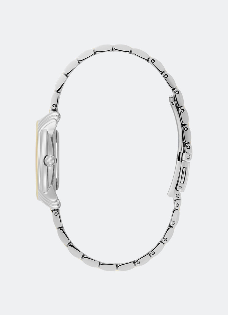 Art Deco 2.0 Navy & 2-Tone Bracelet 30mm Side