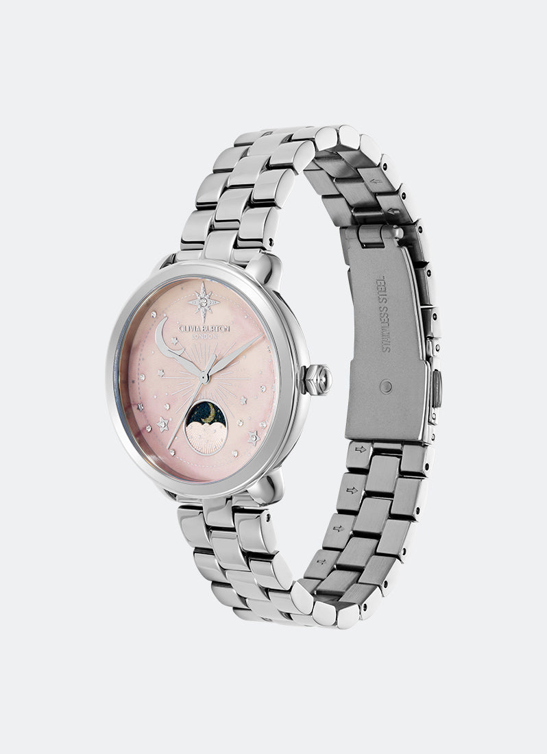Moonphase Silver Bracelet 34mm 24000297