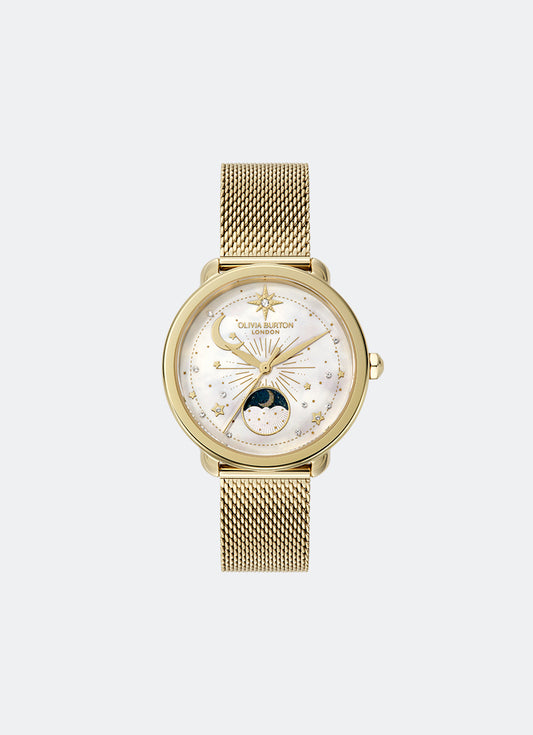 Moonphase Gold Mesh 34mm 24000299