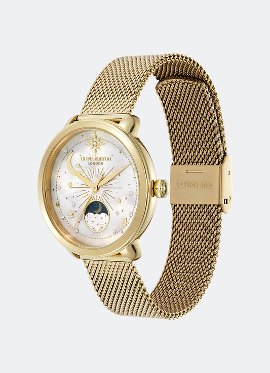 Moonphase Gold Mesh 34mm 24000299