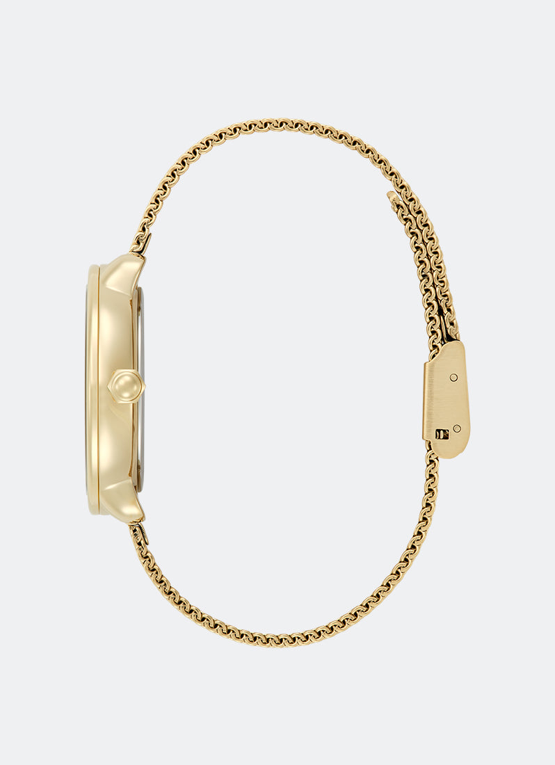 Olivia Burton Moonphase Gold Mesh 34mm Side