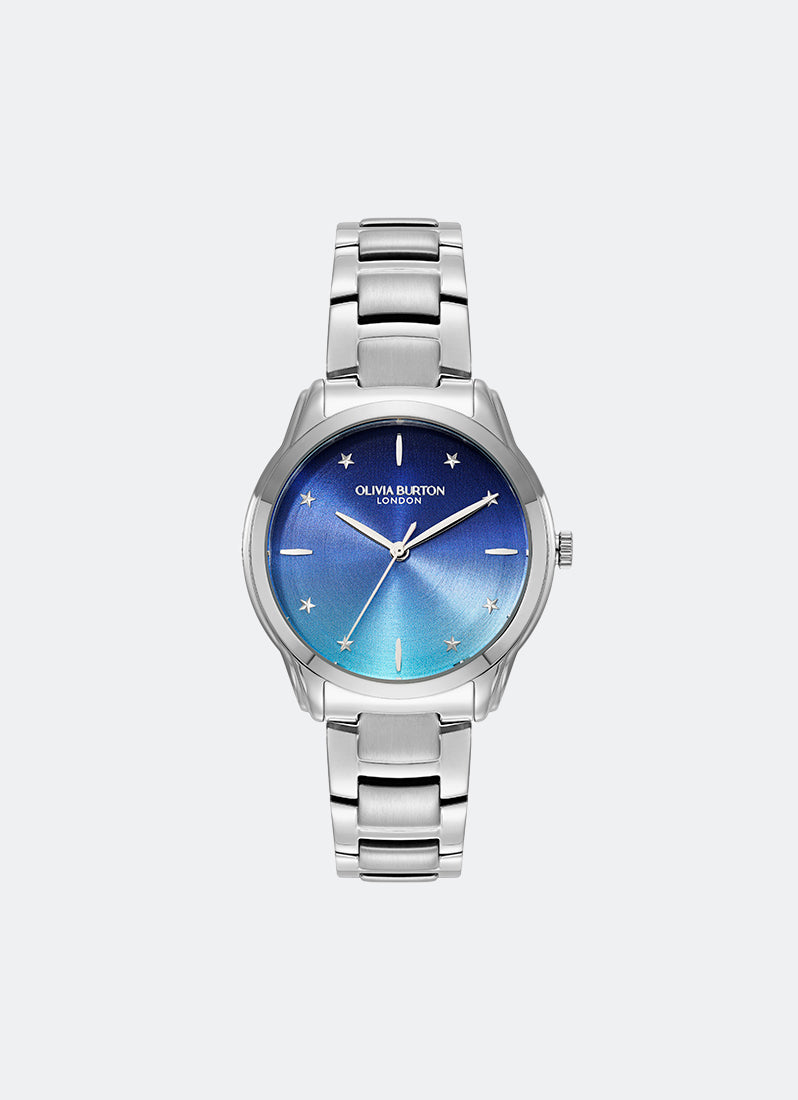 Modern Classics Colour Wave Blue Green Ombre Sunray Dial, SS Case, SS Bracelet - 36mm 24000318