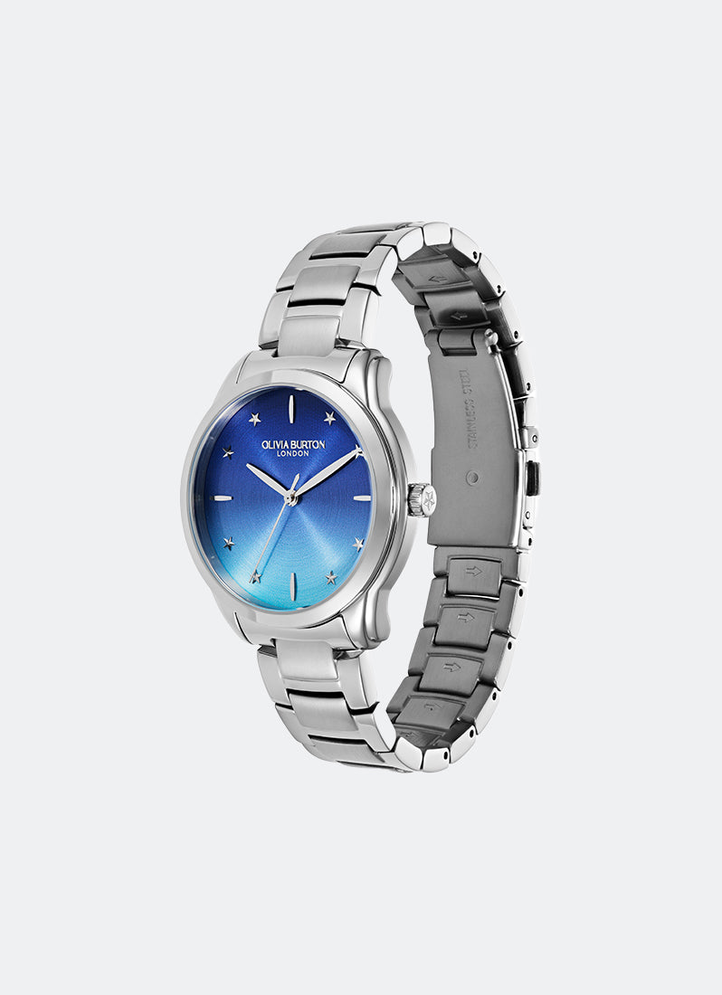 Modern Classics Colour Wave Blue Green Ombre Sunray Dial, SS Case, SS Bracelet - 36mm 24000318