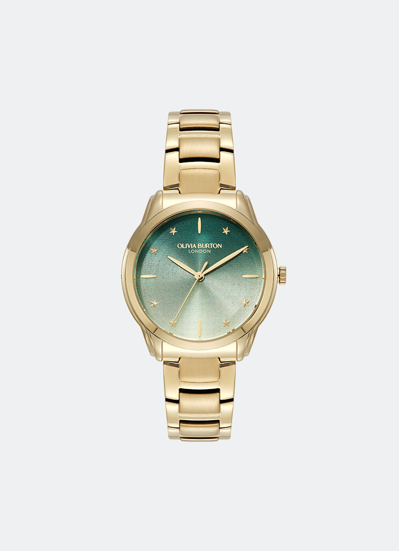 Modern Classics Colour Wave Green Ombre Sunray Dial, GP Case, GP Bracelet - 36mm 24000319