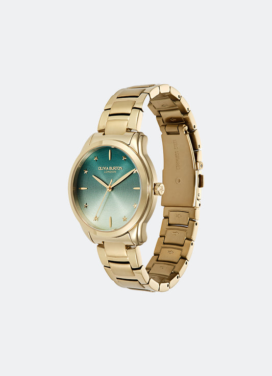 Modern Classics Colour Wave Green Ombre Sunray Dial, GP Case, GP Bracelet - 36mm 24000319