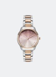 Modern Classics Colour Wave Blush Ombre Sunray Dial, SS/GP Case, Two Tone Bracelet - 36mm 24000321