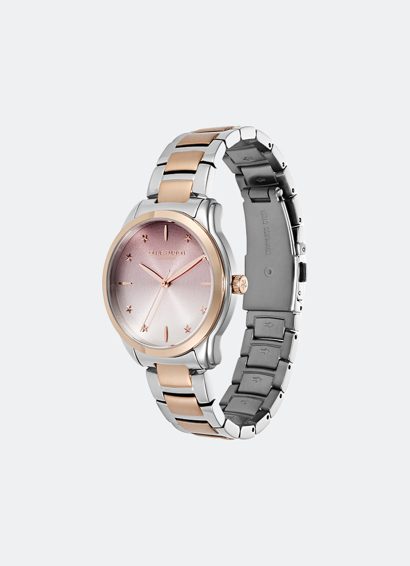 Modern Classics Colour Wave Blush Ombre Sunray Dial, SS/GP Case, Two Tone Bracelet - 36mm 24000321
