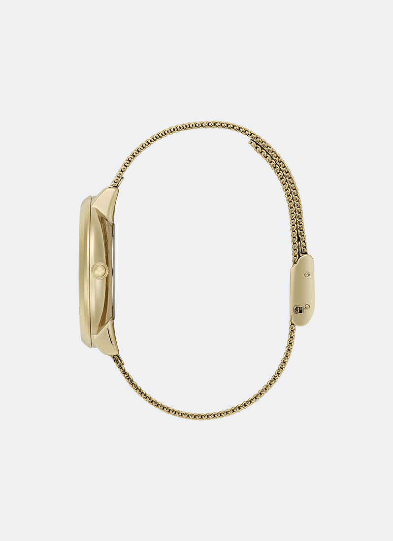 Olivia Burton Signature Celestial Nova Black Nebulae & GP Dial, GP Case, GP Mesh - 35mm Side