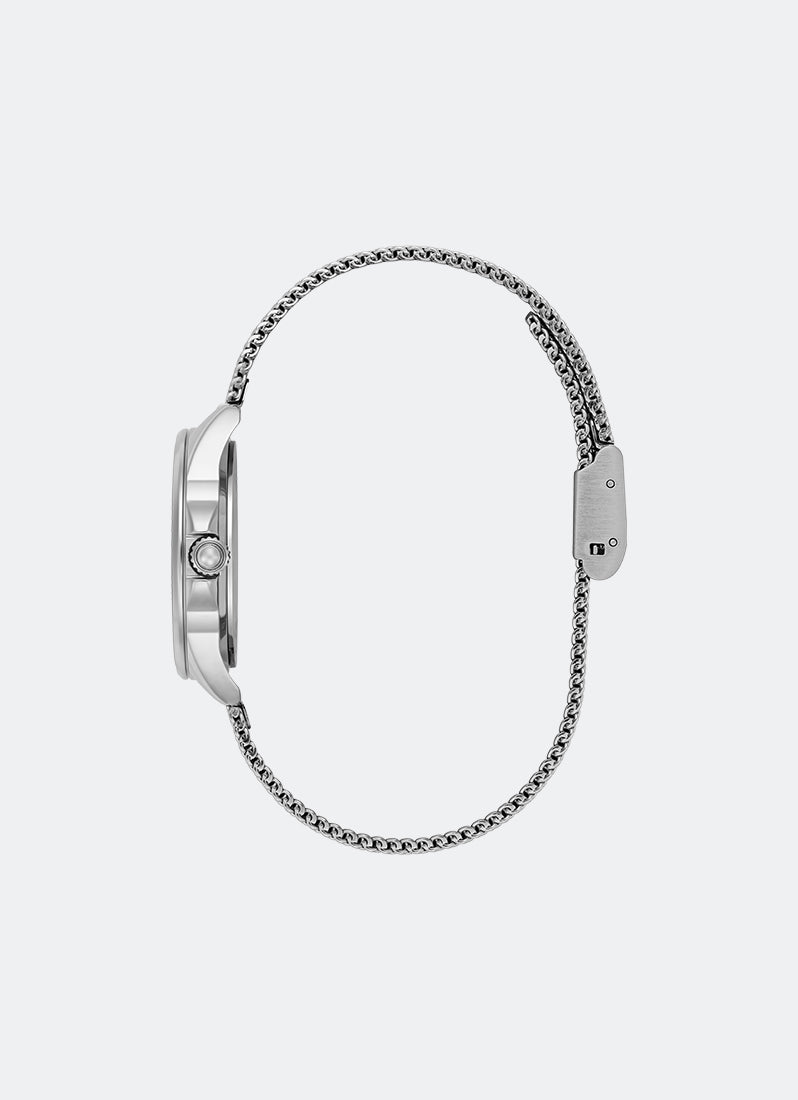 Jam Tangan Olivia Burton Signature Azure Green/Blue Tone Water Inspired Dial, SS Case, SS Mesh - 30mm