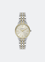 Olivia Burton Modern Classics Westbourne White Sunray Textured Dial Front