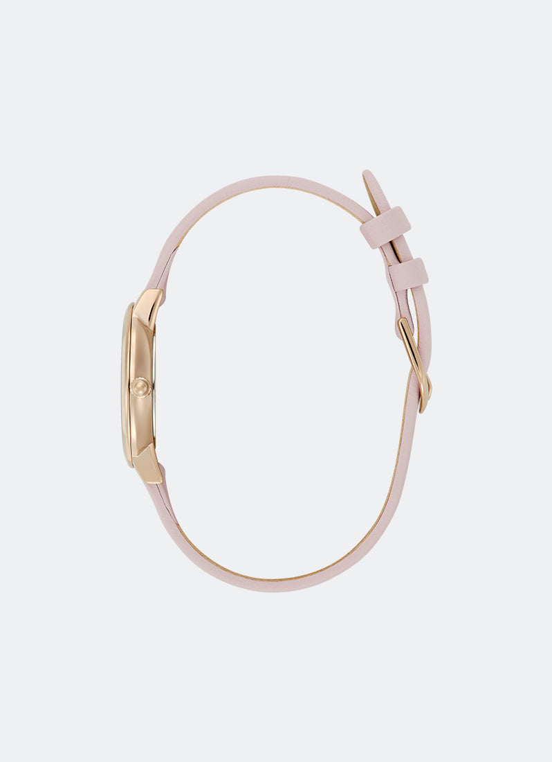 Olivia Burton Abstract Floral Rose & Gold Rose Strap 28mm Side