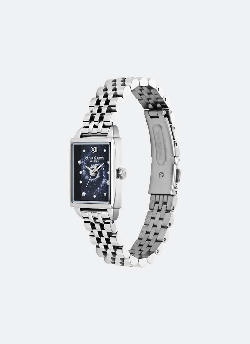 Signature Celestial Townhouse Navy & Silver SS Bracelet - 21mm 24000378