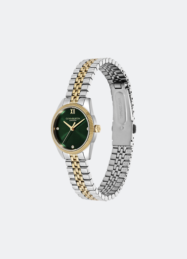 Sports Luxe Highbury Forest Green & Two Tone Bracelet - 25mm 24000387