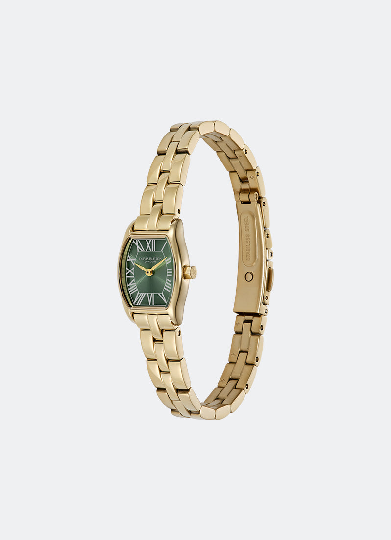 Classic Cambridge Forest Green & Gold Bracelet - 18mm 24000390