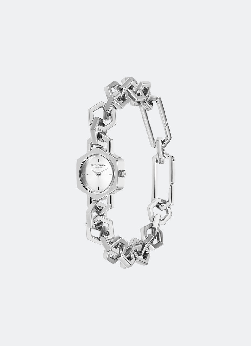 Signature Hex Link Mini Silver Bracelet - 20mm 24000393