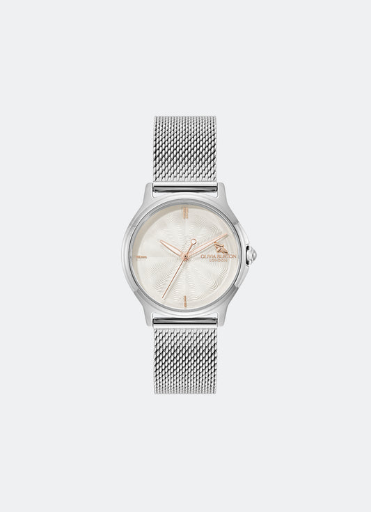 Modern Classics Bee Silver White Dial with RG Accents, SS Case, SS Mesh Bracelet - 30mm 24000340