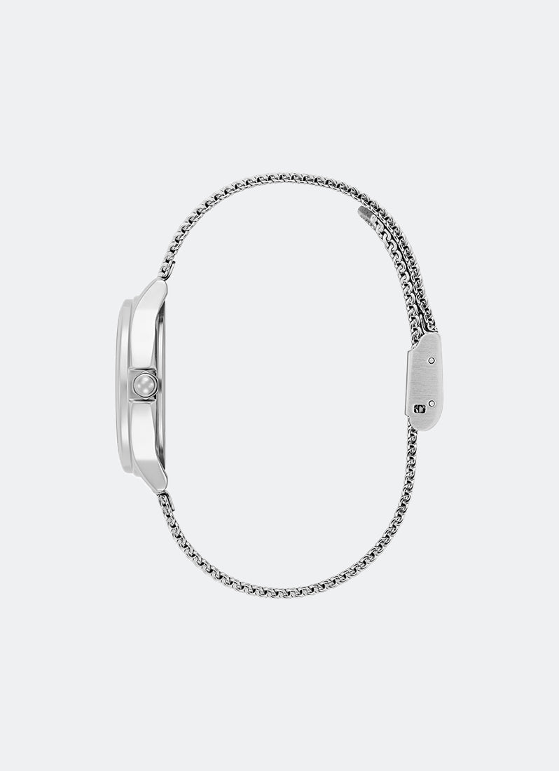 Modern Classics Bee Silver White Dial with RG Accents, SS Case, SS Mesh Bracelet - 30mm 24000340