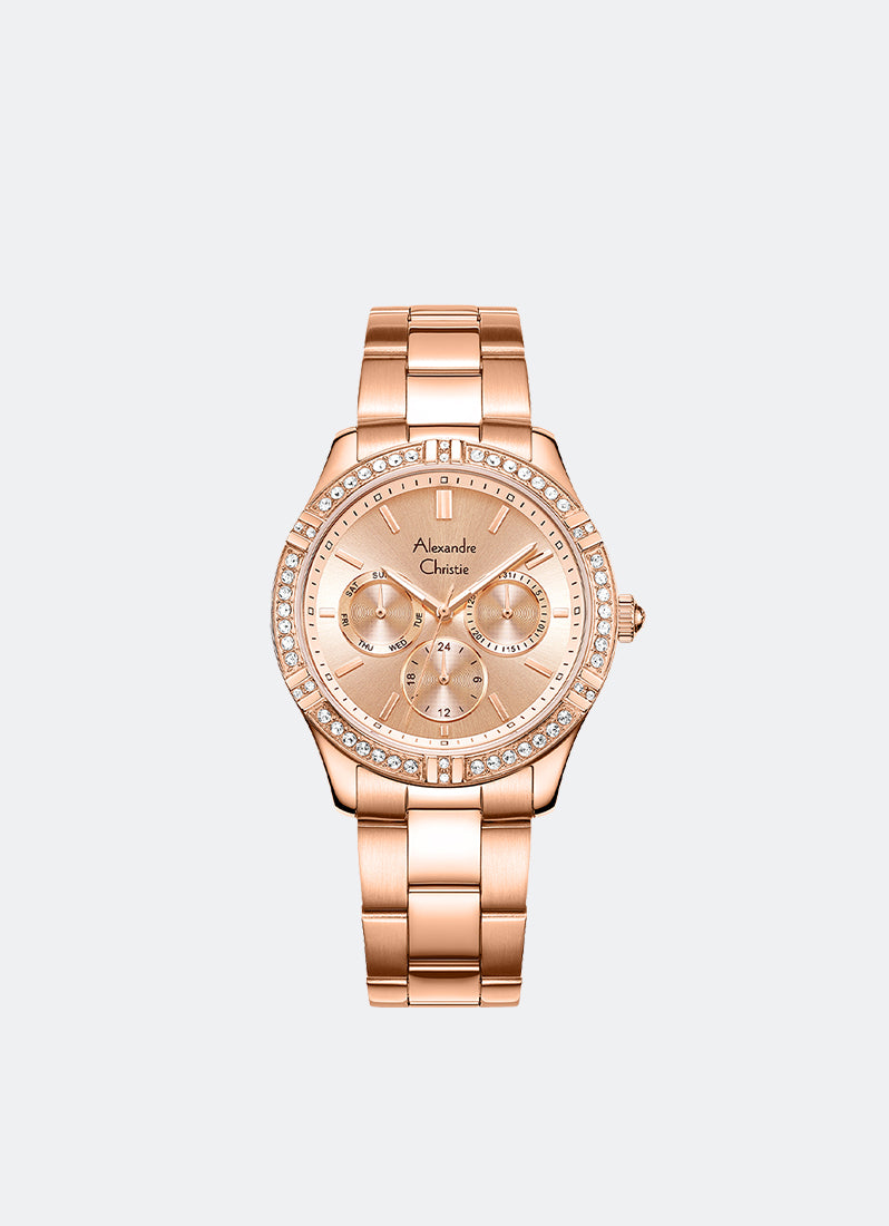 Passion Boyfriend Band Multifunction Rose Gold Gold 36mm - AC2A51BFBGRLN