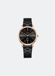 Primo Steel Women Black Dial Rose Gold Stainless Steel Black - 32mm AC1028LDBBRBA