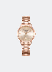 Primo Steel Women Champagne Rose Dial Stainless Steel Rose Gold - 32mm AC1028LDBRGLN
