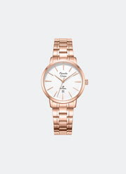 Primo Steel Women White Dial Rose Gold Stainless Steel- 32mm AC1028LDBRGSL