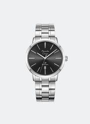 Primo Steel Men Black Dial Silver Stainless Steel - 41mm AC1028MDBSSBA