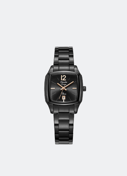 Ladies Passion Ladies Band Date Black Black Dial 29 x 37mm - AC2454LDBIPBARG
