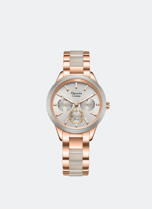 Passion Boyfriend Band Multifunction Rose Gold Grey Dial 35mm - AC2B01BFBRGGRDR