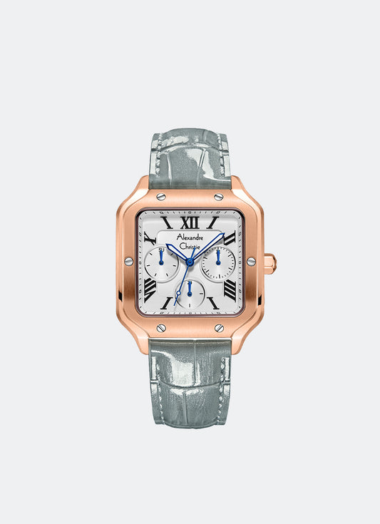 Multifunction Boyfriend Band Multifunction Rose Gold White Dial 35 x 41mm - AC2B18BFLRGSLGR
