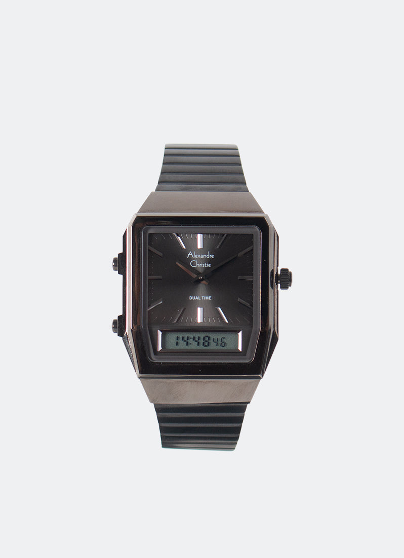 AC DiGi Ladies Band Analog Digital Black Black Dial 34mm - AC2B37LHBIGBA